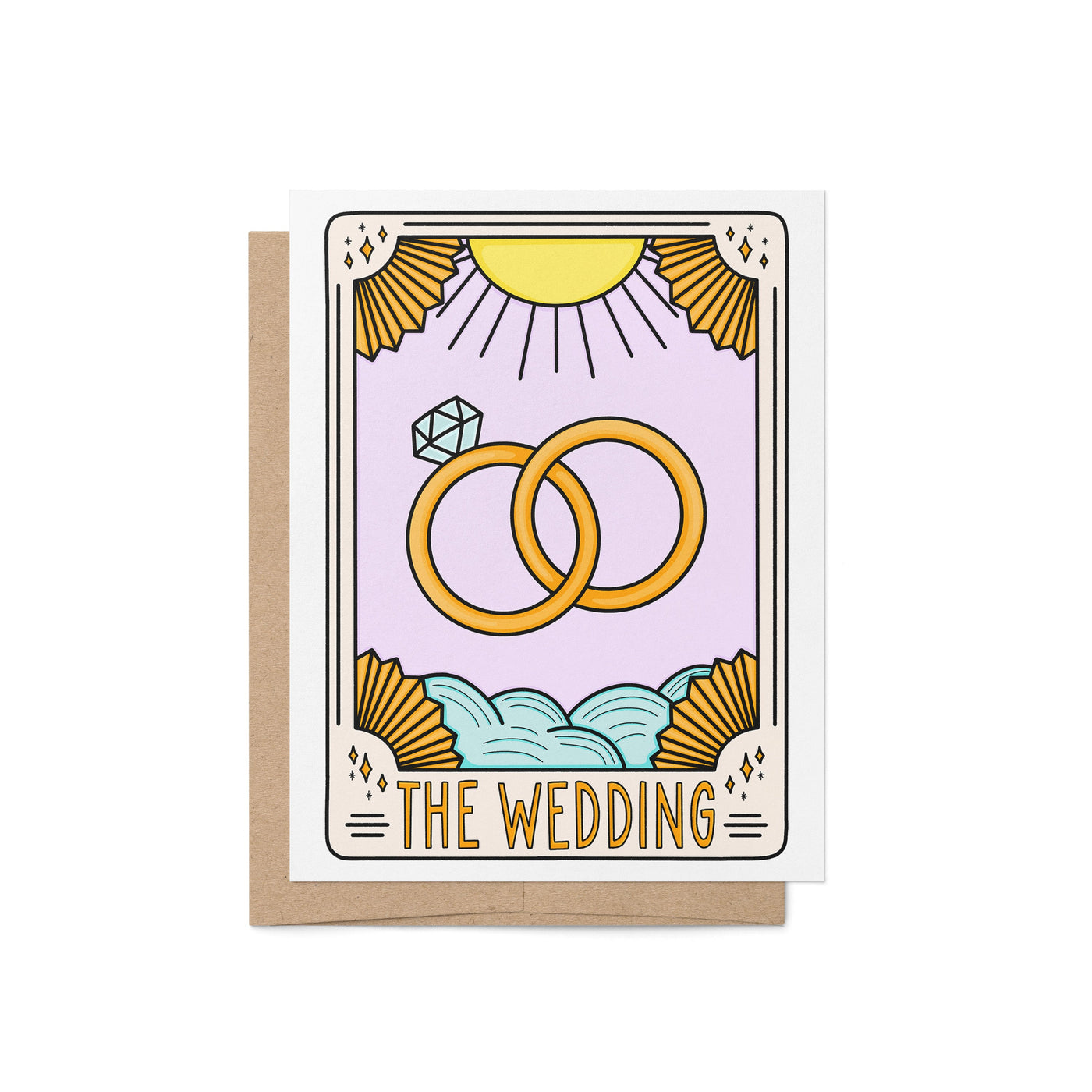 Tarot Card Inspired Wedding Card | “The Wedding” Congratulations Card