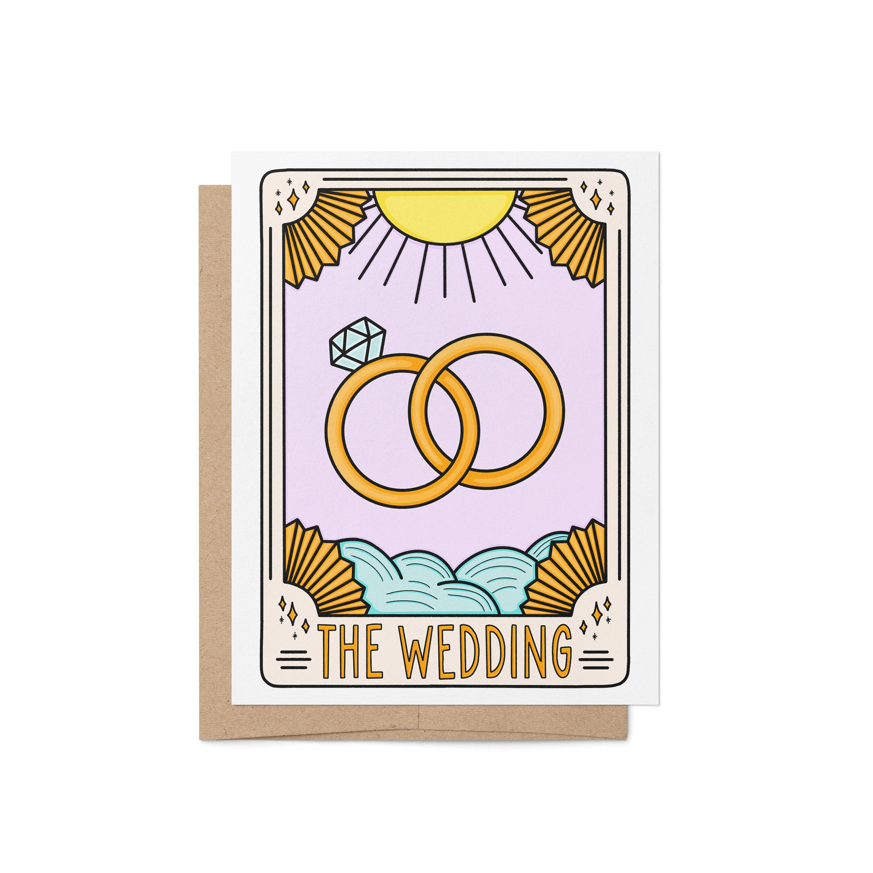 Tarot Card Inspired Wedding Card | “The Wedding” Congratulations Card
