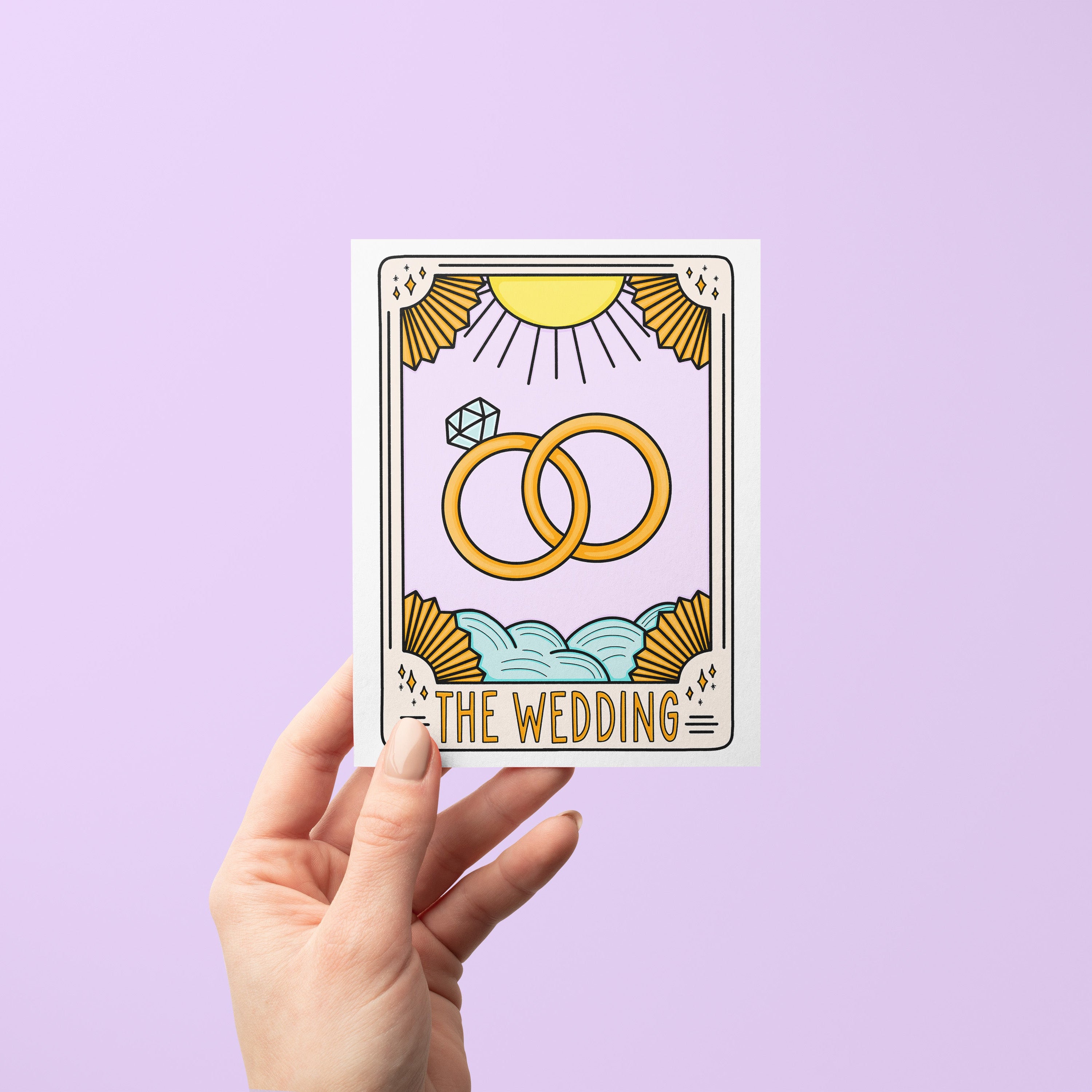Tarot Card Inspired Wedding Card | “The Wedding” Congratulations Card
