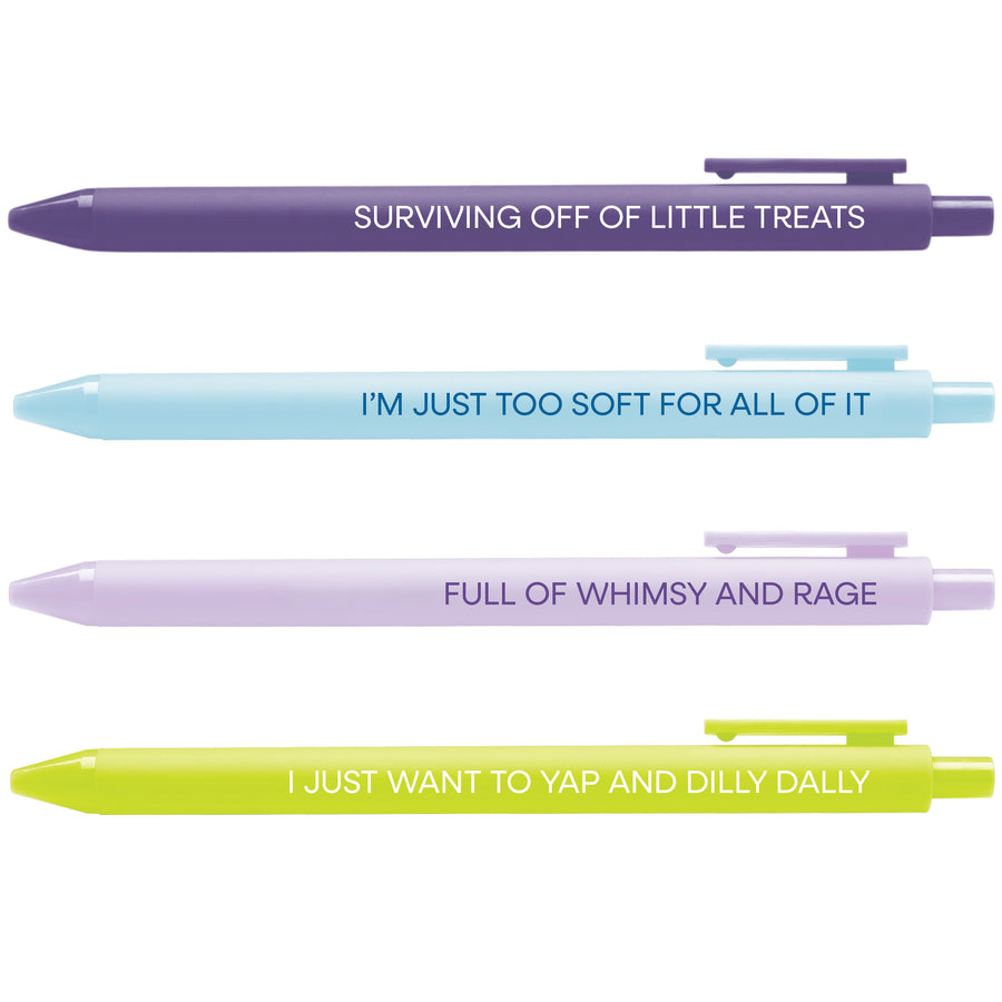 Whimsy & Rage pen set