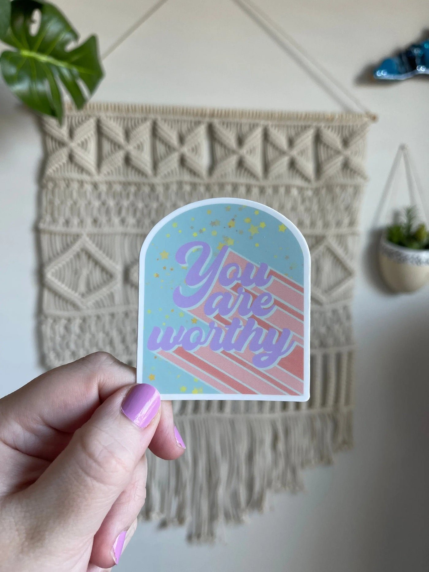 You Are Worthy sticker MangoIllustrated
