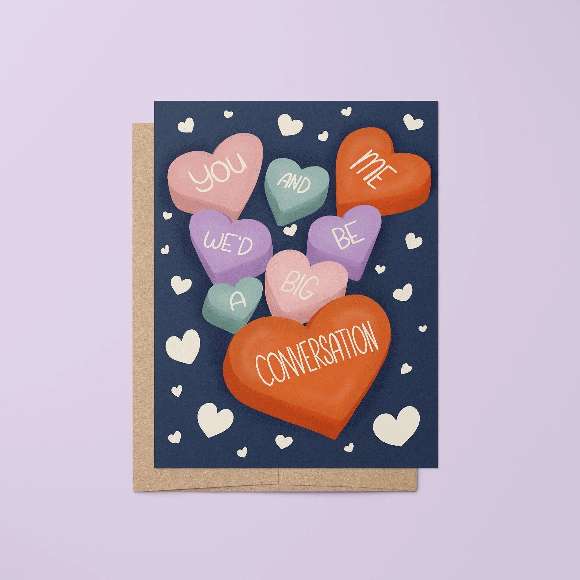 You and me we'd be a big conversation greeting card MangoIllustrated
