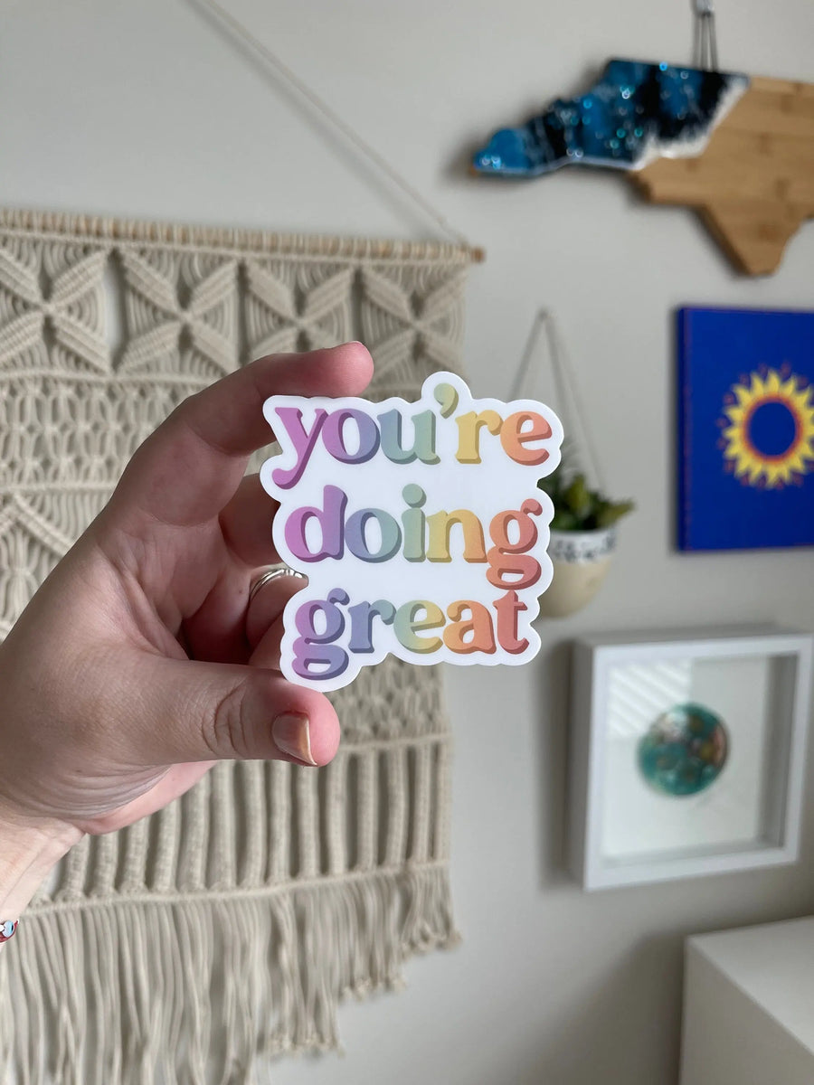 You’re Doing Great sticker MangoIllustrated