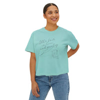 All's Fair in Love and Poetry Cropped Tee - MangoIllustrated - Apparel