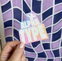 Alpha Type sticker - MangoIllustrated - Sticker