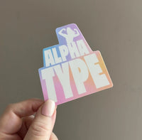 Alpha Type sticker - MangoIllustrated - Sticker