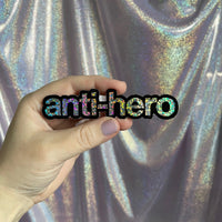 Anti - Hero holographic glitter sticker - MangoIllustrated - Sticker