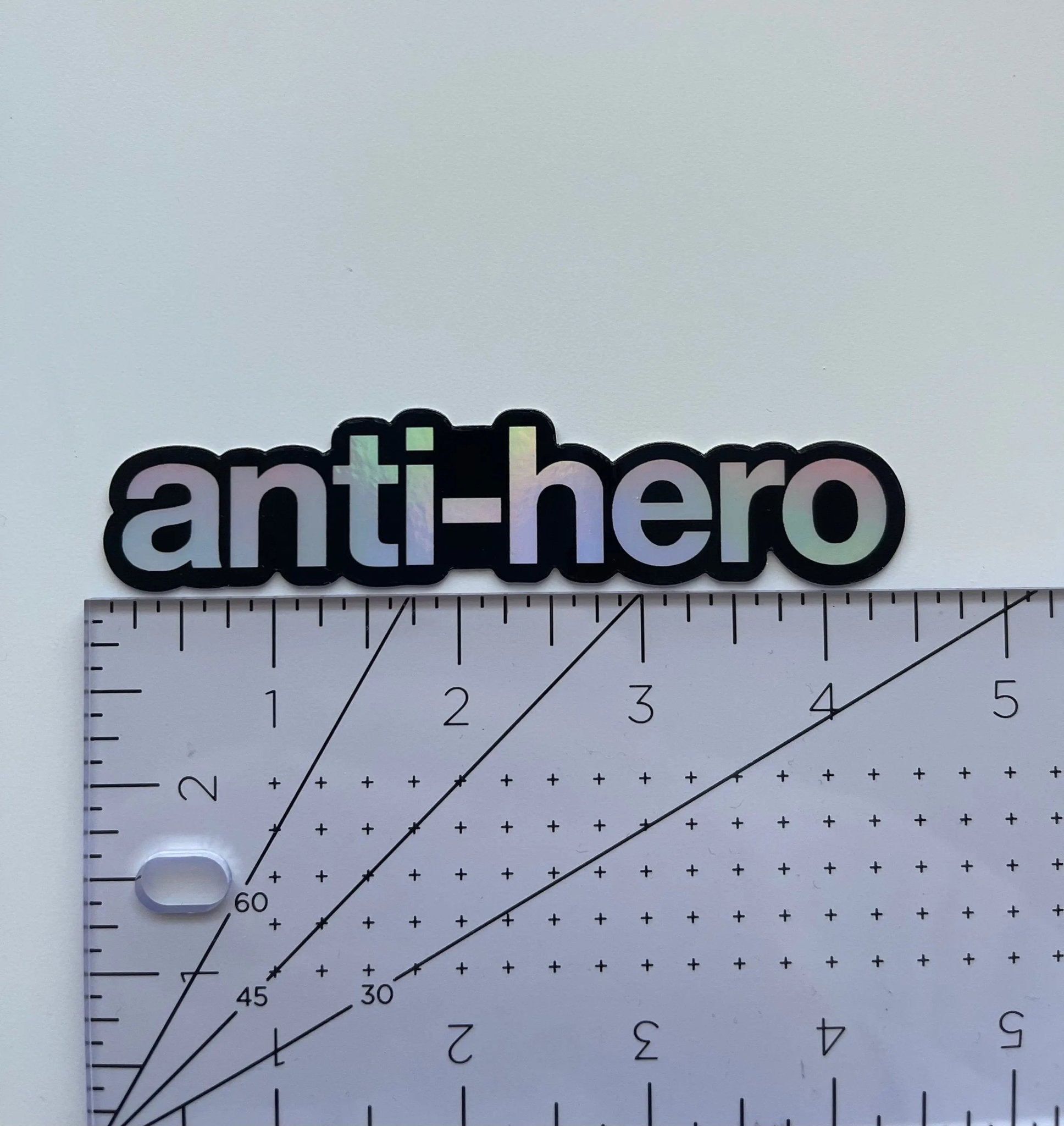 Anti - Hero holographic sticker - MangoIllustrated - Sticker