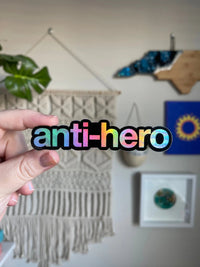 Anti - Hero holographic sticker - MangoIllustrated - Sticker