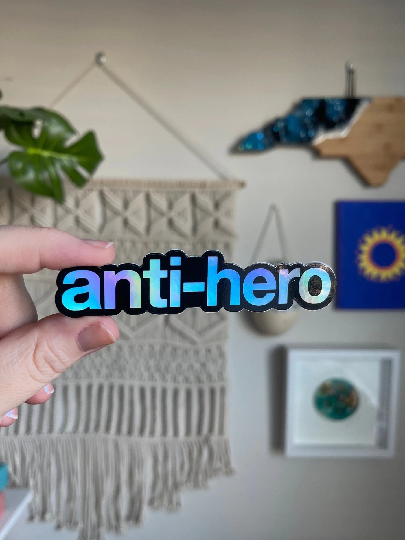 Anti - Hero holographic sticker - MangoIllustrated - Sticker