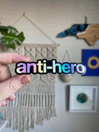 Anti - Hero holographic sticker - MangoIllustrated - Sticker