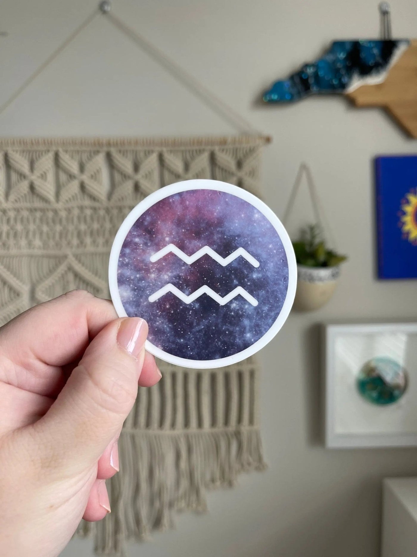 Aquarius Galaxy Sticker - MangoIllustrated - Sticker