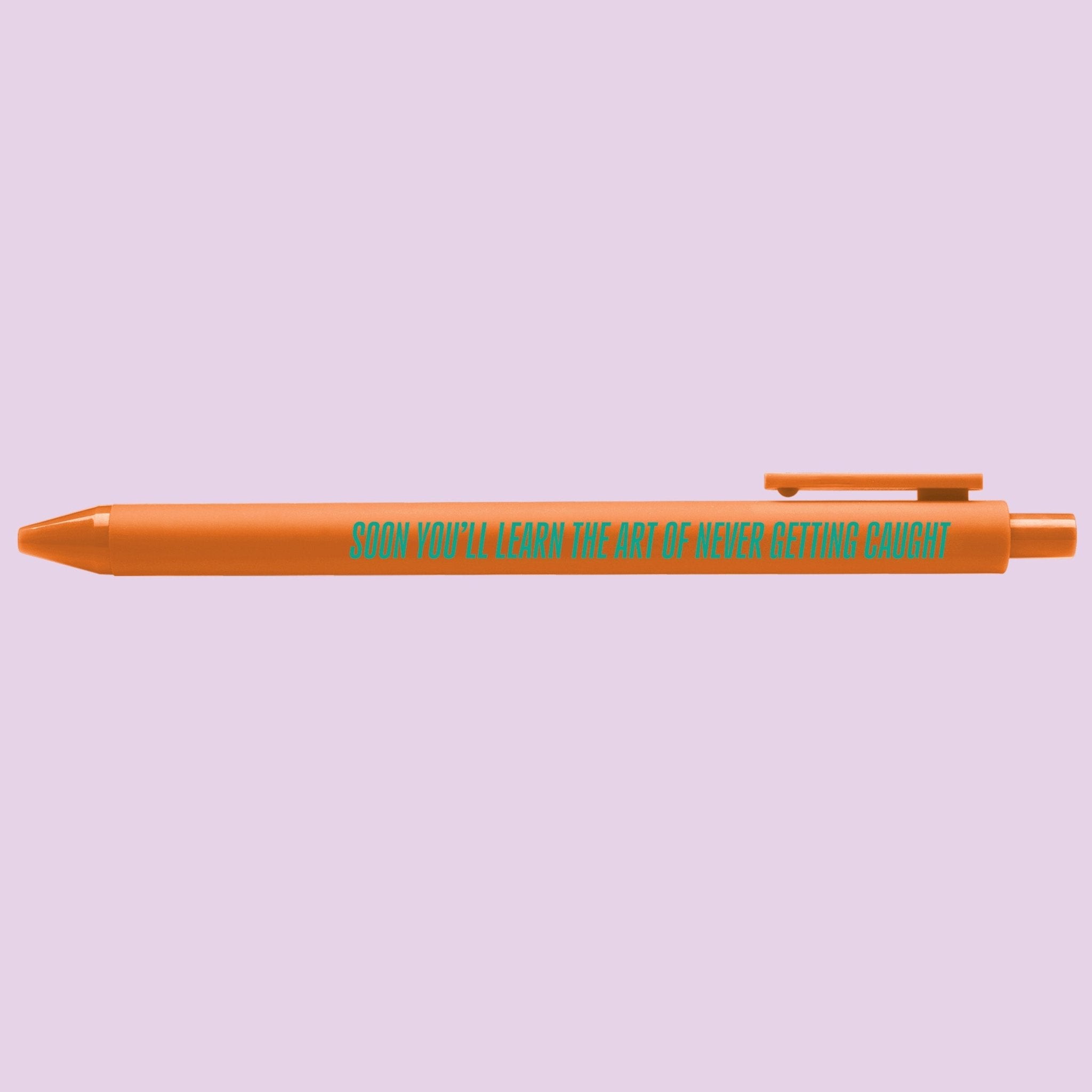 Art of Never Getting Caught pen - MangoIllustrated - Pens