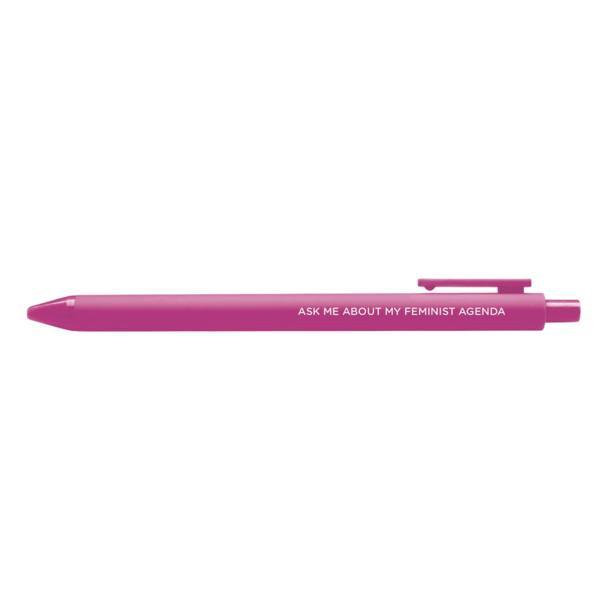 Ask me about my feminist agenda pen - MangoIllustrated - Pens