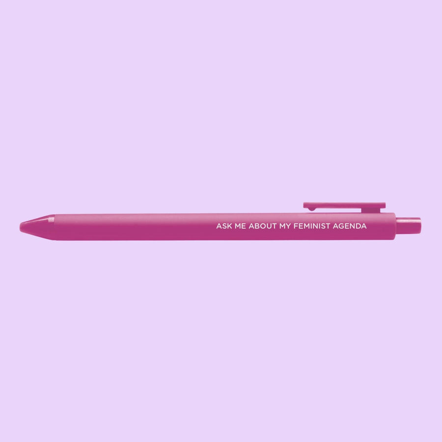 Ask me about my feminist agenda pen - MangoIllustrated - Pens