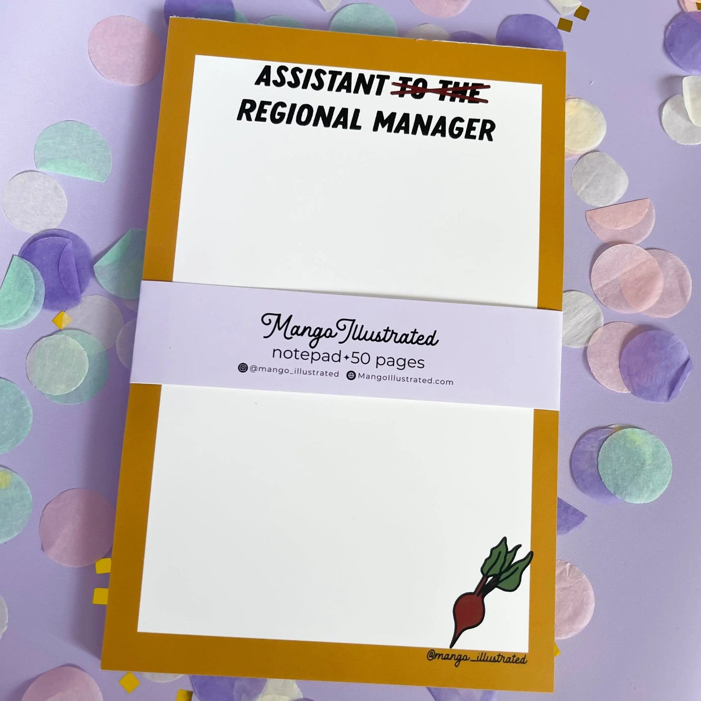 Assistant to the Regional Manager notepad - MangoIllustrated - Notepad