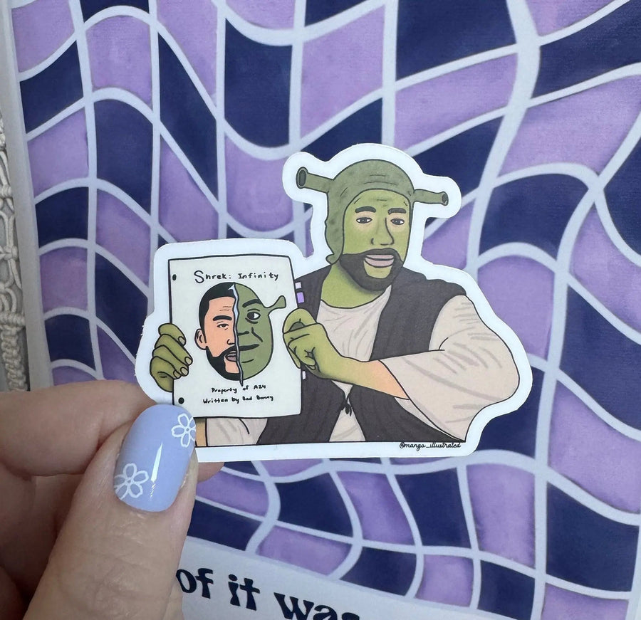 Bad Bunny ogre sticker - MangoIllustrated - Sticker