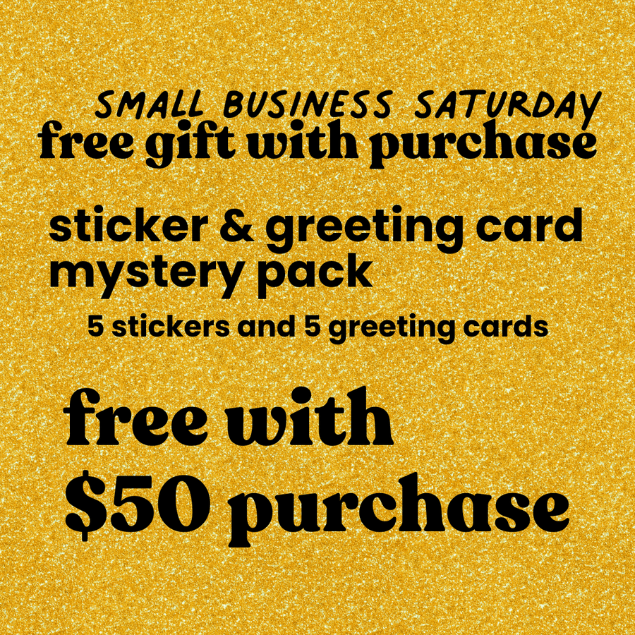 BFCM Small Business Saturday Free Gift with $50 purchase - MangoIllustrated - Mystery Pack