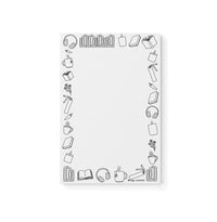 Book doodles color - in notepad - MangoIllustrated - Notepad