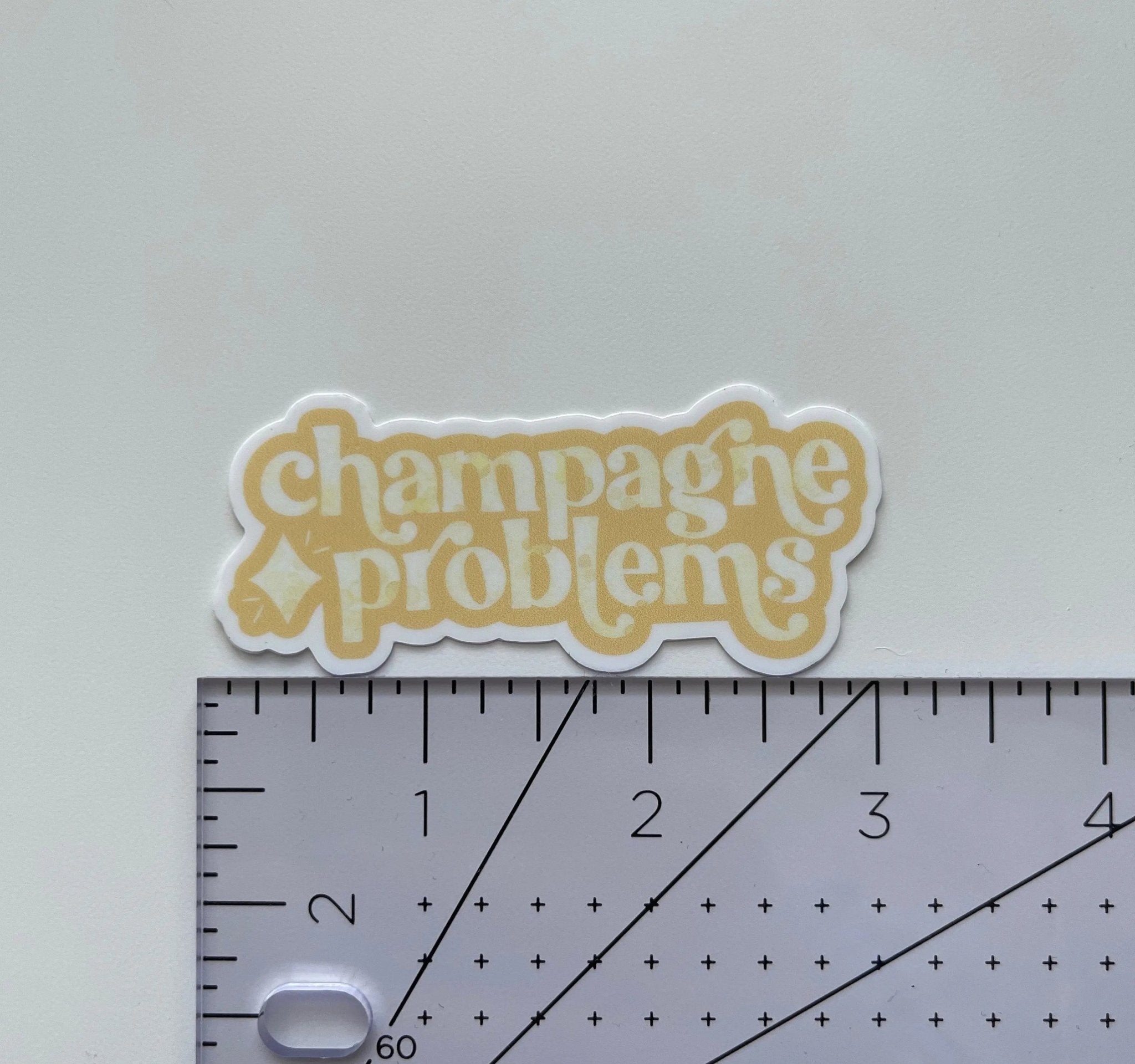 Champagne Problems sticker - MangoIllustrated - Sticker