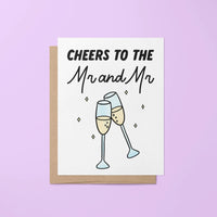 Cheers to the Couple card - MangoIllustrated - Greeting Cards