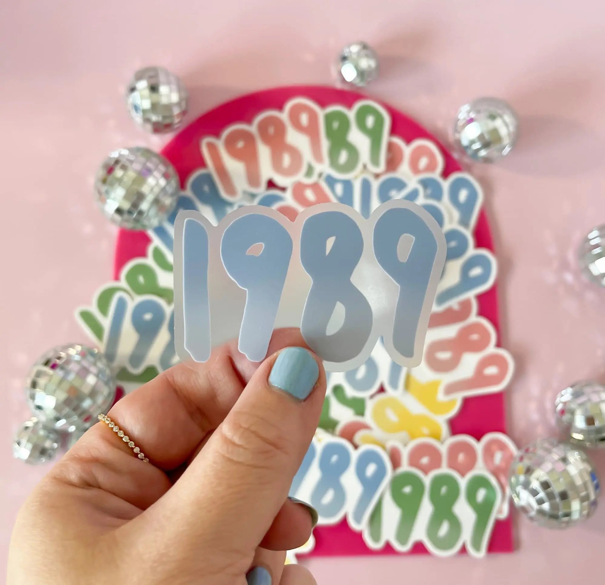 CLEAR 1989 sticker - blue - MangoIllustrated - Sticker