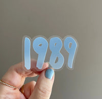 CLEAR 1989 sticker - blue - MangoIllustrated - Sticker