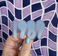 CLEAR 1989 sticker - blue - MangoIllustrated - Sticker