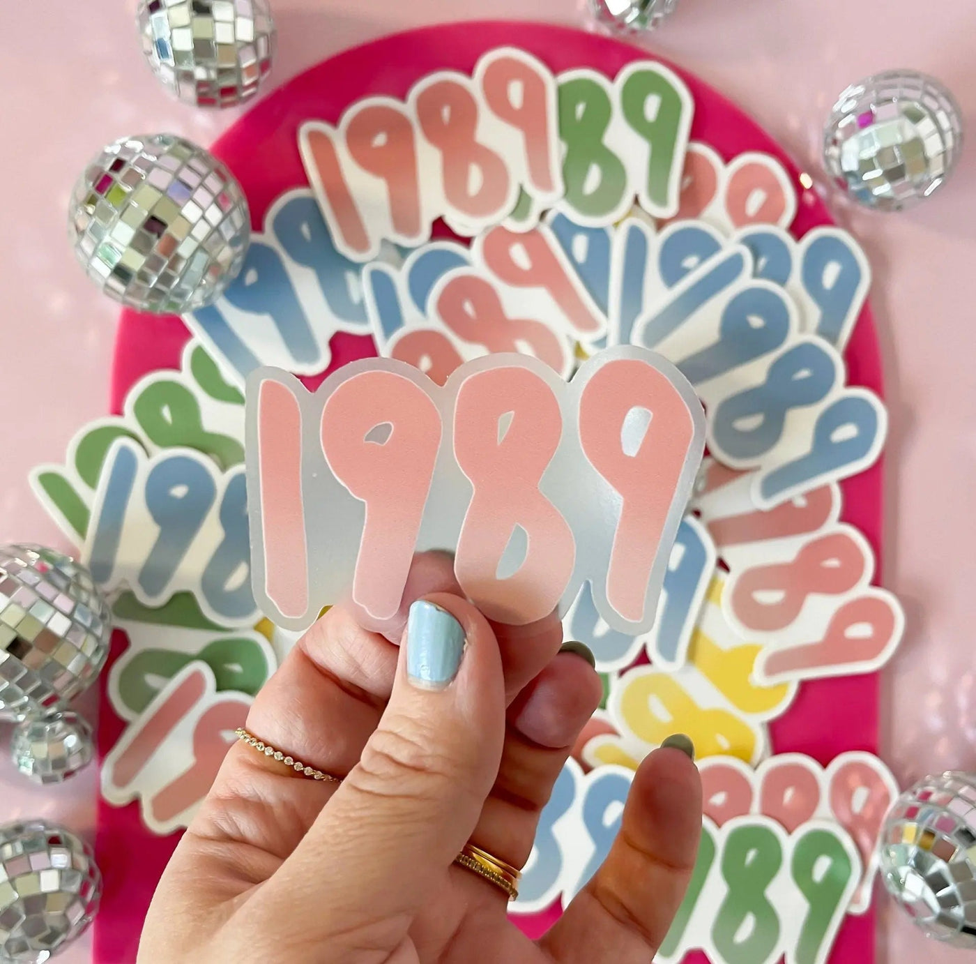 CLEAR 1989 sticker - pink - MangoIllustrated - Sticker