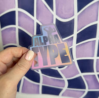 CLEAR Alpha Type sticker - MangoIllustrated - Sticker