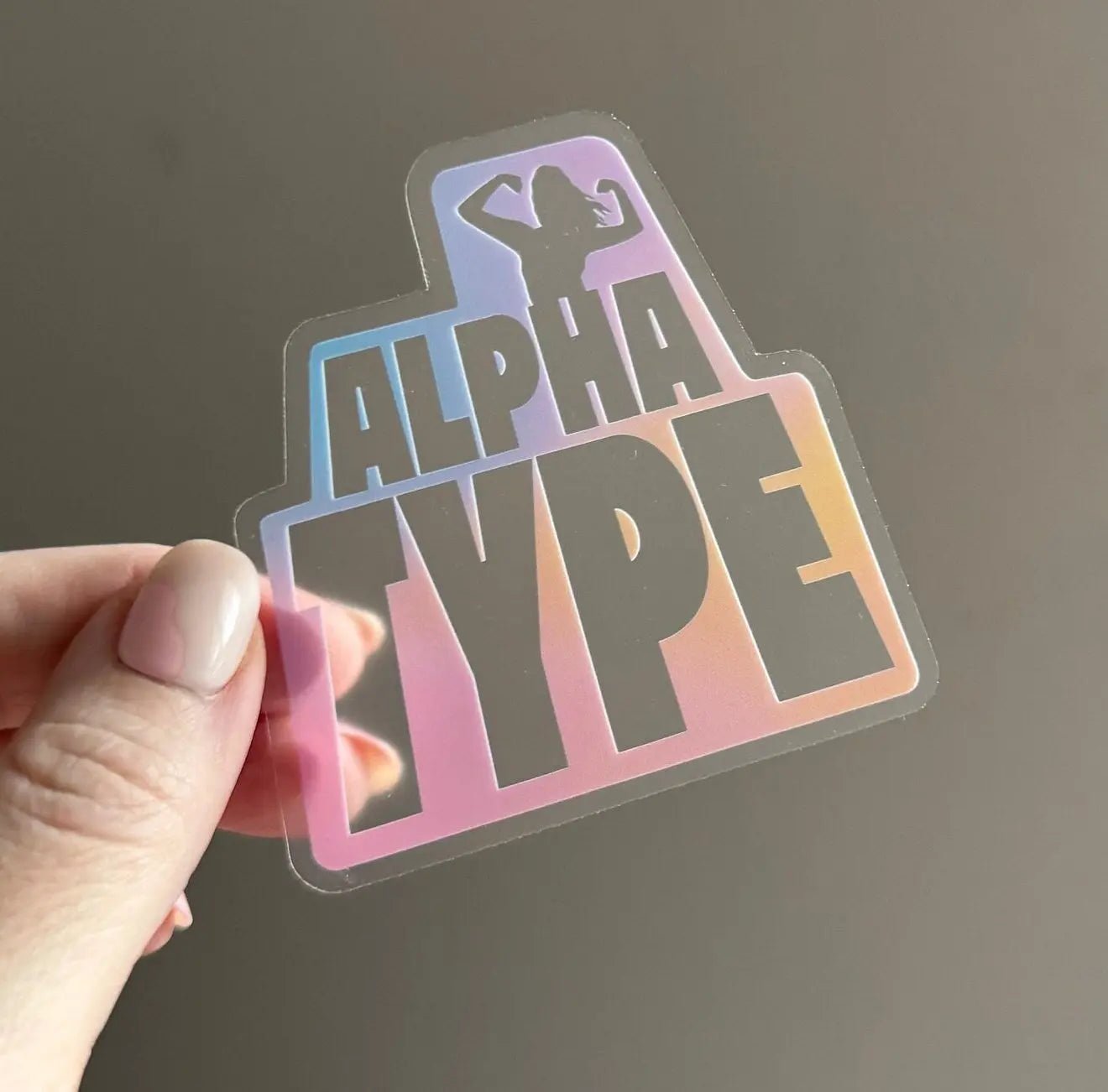 CLEAR Alpha Type sticker - MangoIllustrated - Sticker