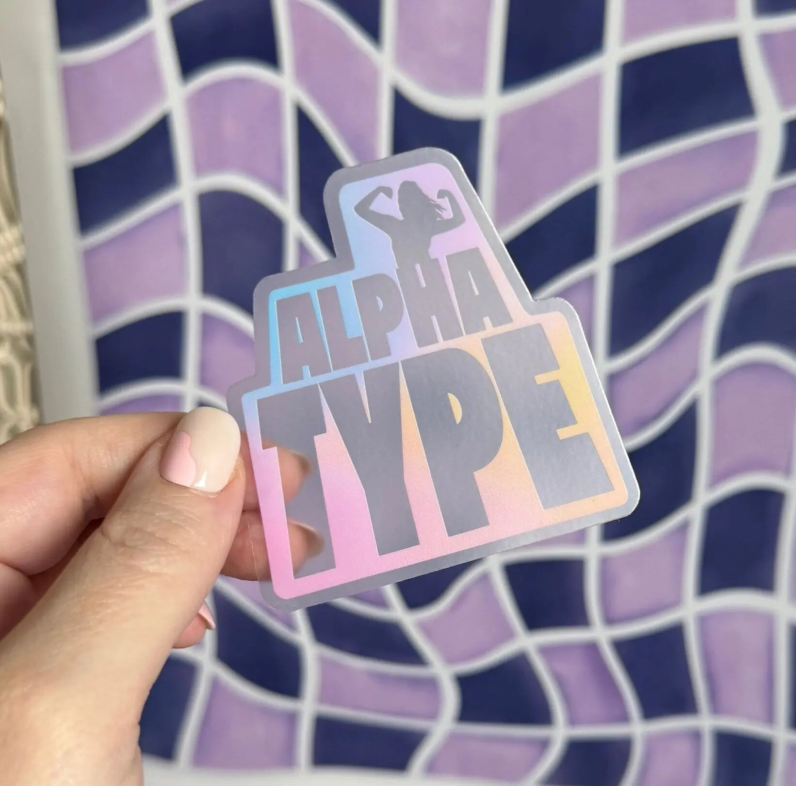 CLEAR Alpha Type sticker - MangoIllustrated - Sticker