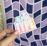 CLEAR Alpha Type sticker - MangoIllustrated - Sticker