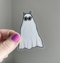 CLEAR Anti - hero Ghost sticker - MangoIllustrated - Sticker