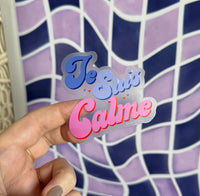 CLEAR Je Suis Calme sticker - MangoIllustrated - Sticker