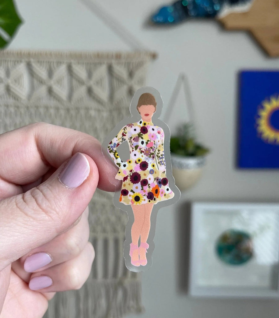 CLEAR Taylor Swift Folklore Grammys dress sticker - MangoIllustrated - Sticker