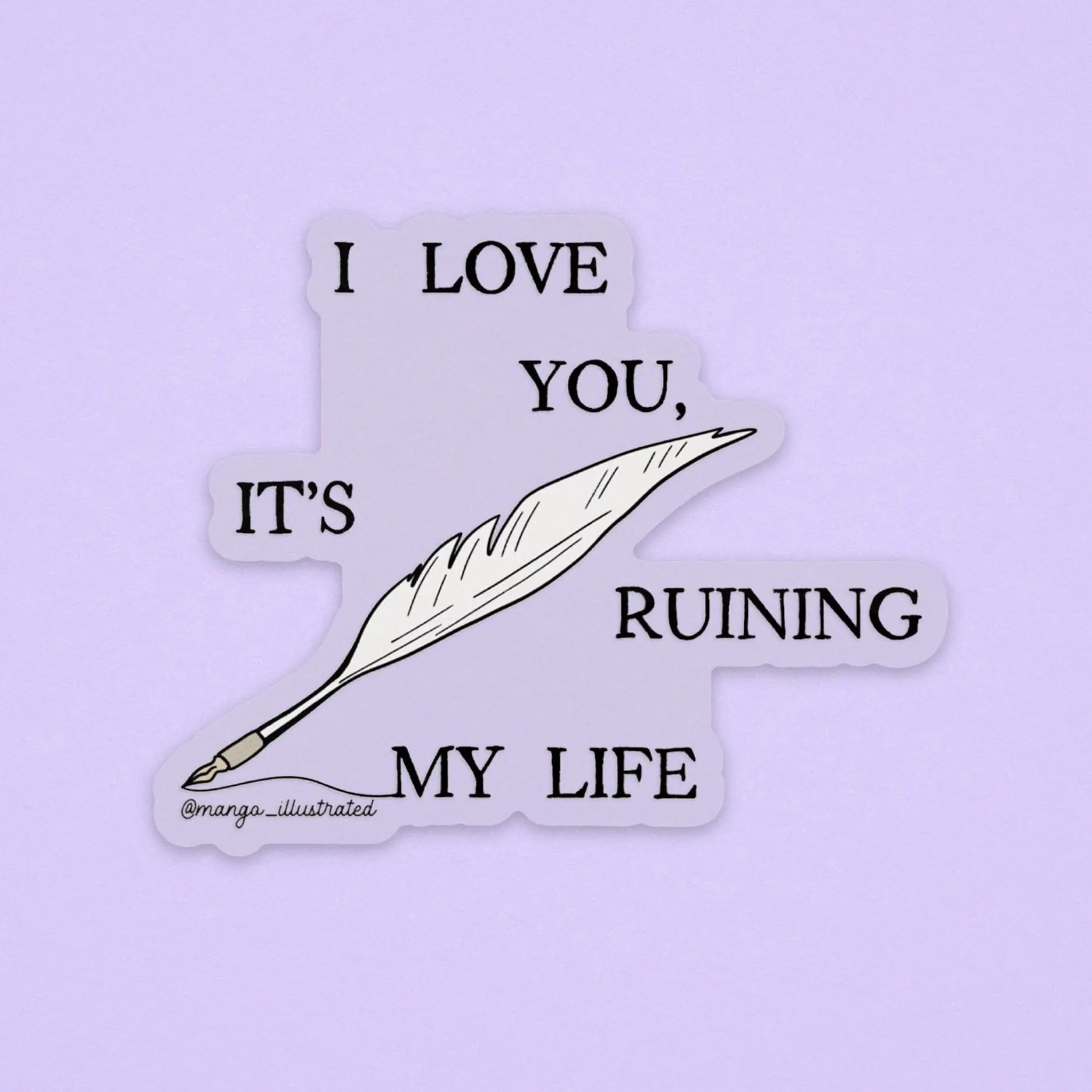 CLEAR The Manuscript sticker - MangoIllustrated - Sticker