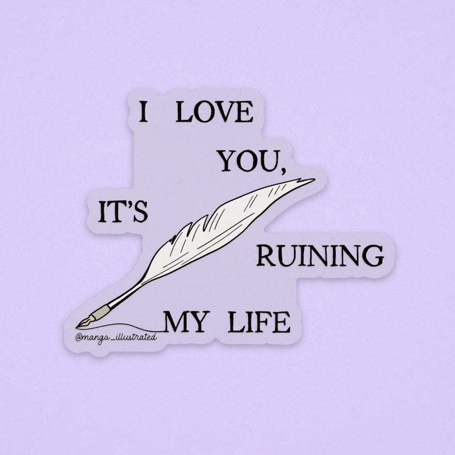 CLEAR The Manuscript sticker - MangoIllustrated - Sticker
