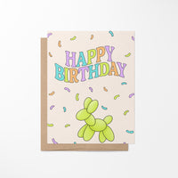 Confetti Happy Birthday card - MangoIllustrated - Greeting Cards