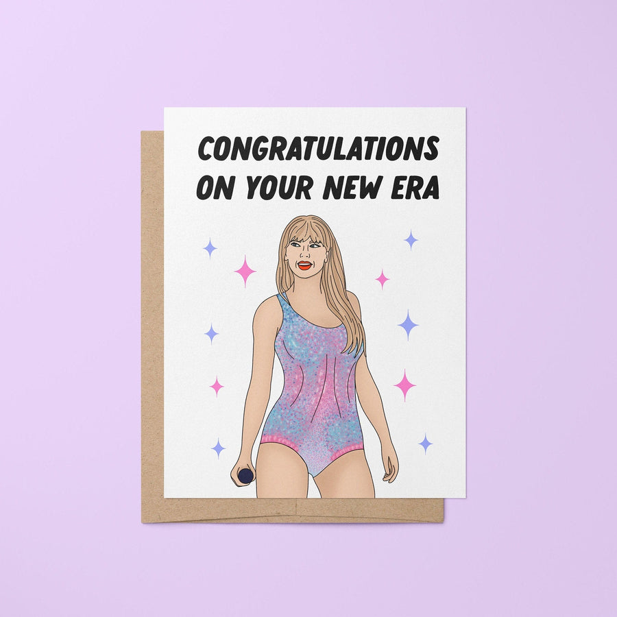 Congratulations on your new era greeting card - MangoIllustrated - Greeting Cards