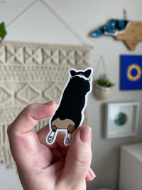 Corgi Sploot sticker - MangoIllustrated - Sticker