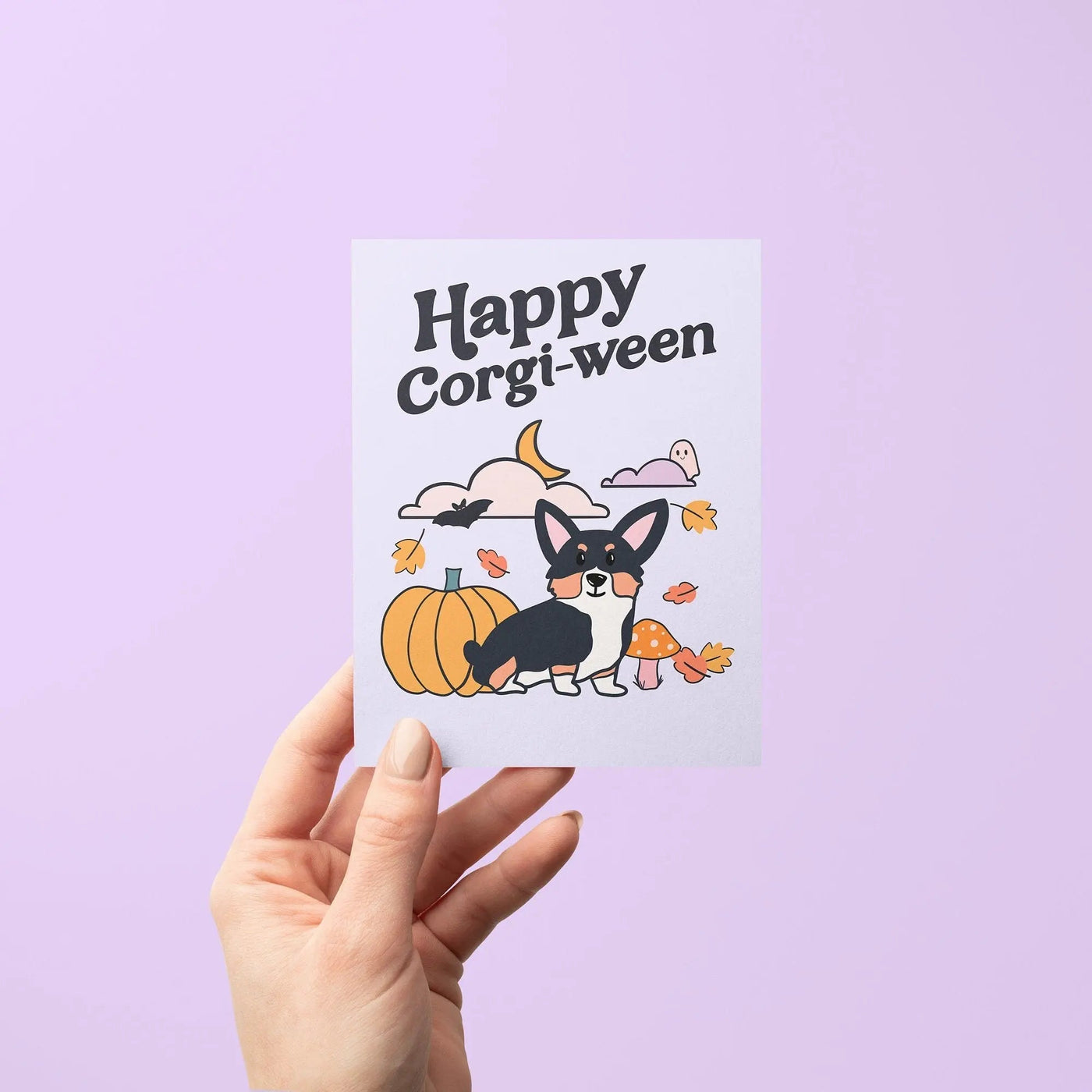 Corgi - ween greeting card - MangoIllustrated - Greeting Cards