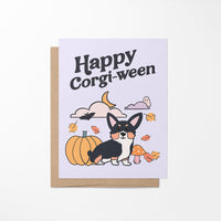 Corgi - ween greeting card - MangoIllustrated - Greeting Cards