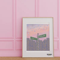 Cornelia Street art print - MangoIllustrated - Physical Art Print