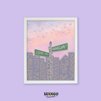 Cornelia Street art print - MangoIllustrated - Physical Art Print