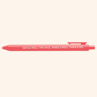 Cruel Summer jotter gel pen - MangoIllustrated - Pens