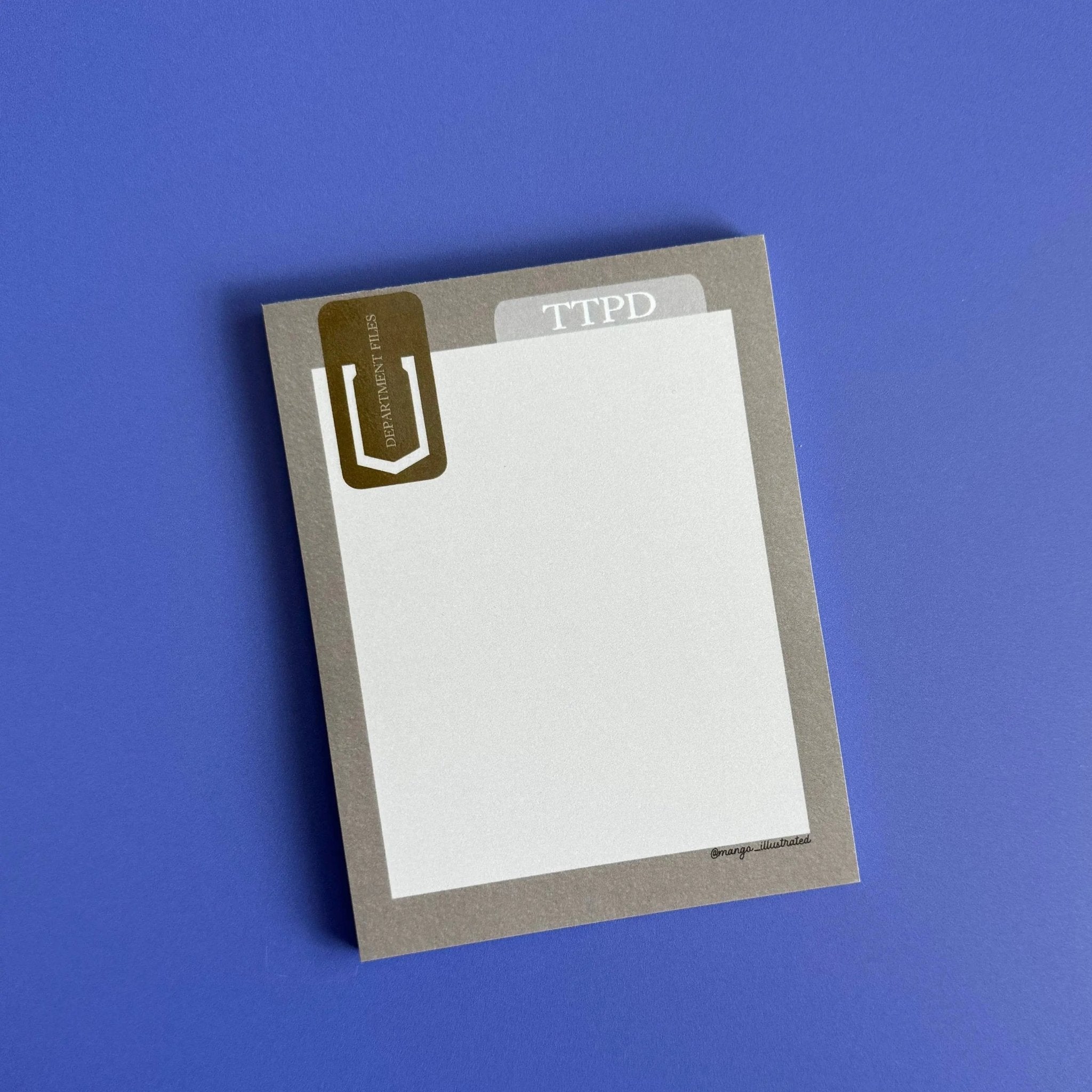 Department Files notepad - MangoIllustrated - Notepad