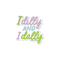 Dilly dally sticker - MangoIllustrated - Sticker