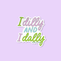 Dilly dally sticker - MangoIllustrated - Sticker