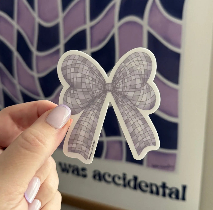 Disco Bow sticker - MangoIllustrated - Sticker